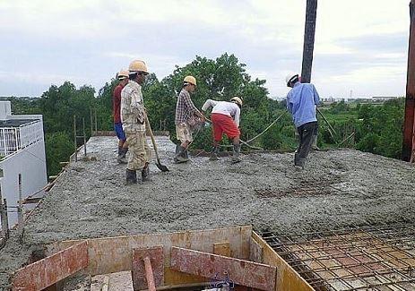 Đổ bê tông sàn nhà phố Đà Nẵng