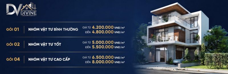 Bản báo giá hoàn thiện nhà Divincom