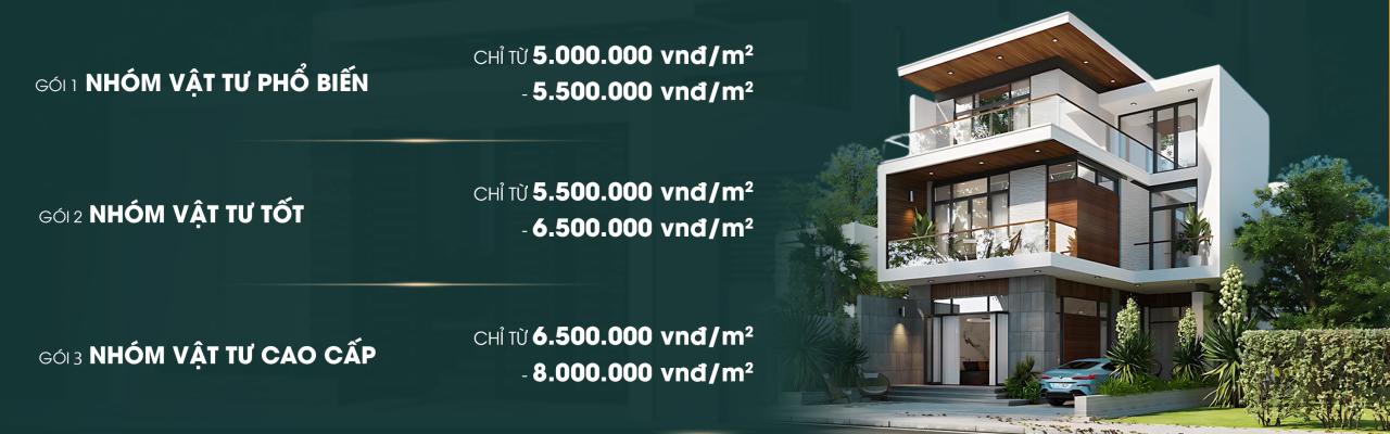 Báo giá xây nhà trọn gói