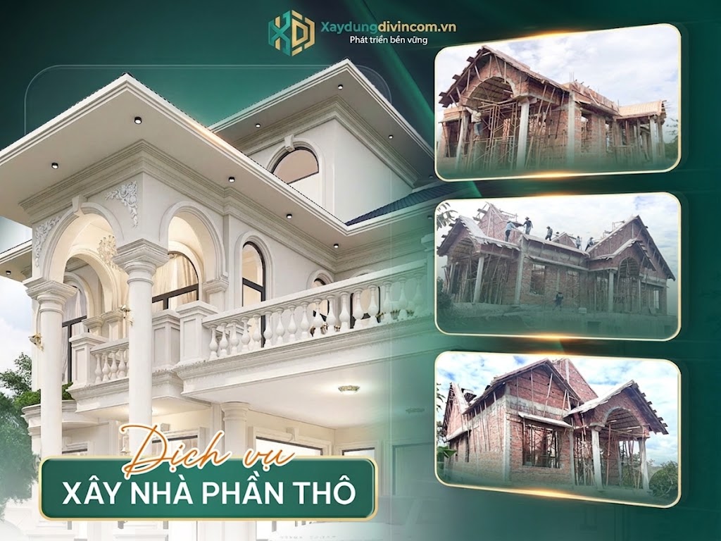 Dịch vụ xây nhà phần thô tại Đà Nẵng của Divincom