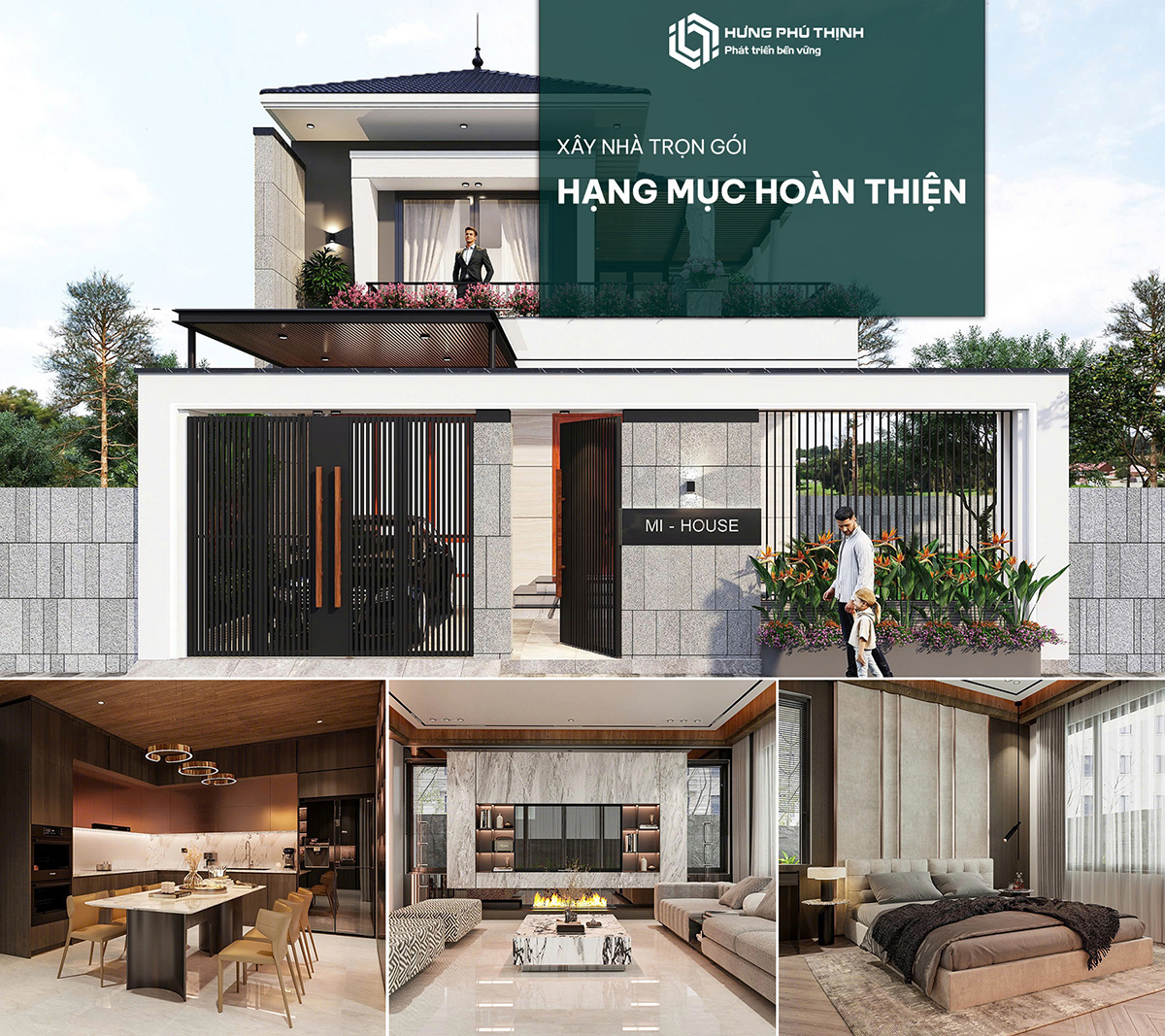 Hạng mục hoàn thiện xây nhà trọn gói