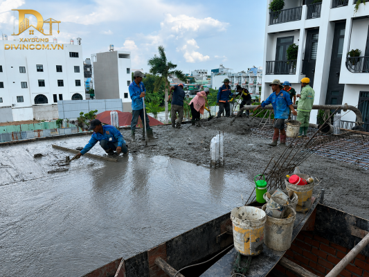 Thi công móng biệt thự chị Phượng tại Ngũ Hành Sơn