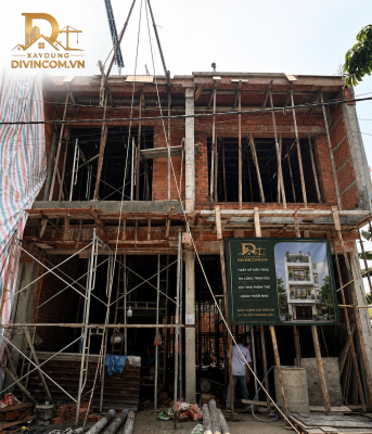 Thi công phần thô biệt thự chị Phượng