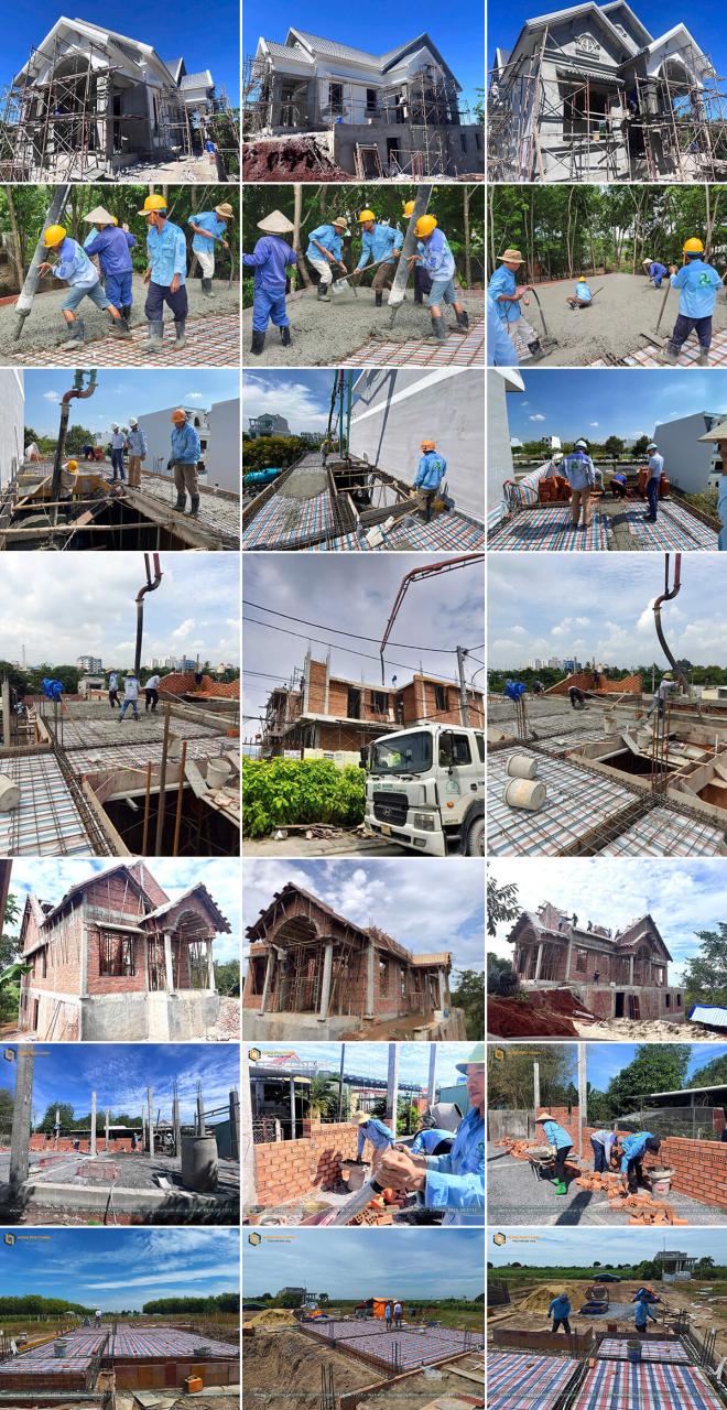 hình ảnh thi công phần thô Hưng Phú Thịnh
