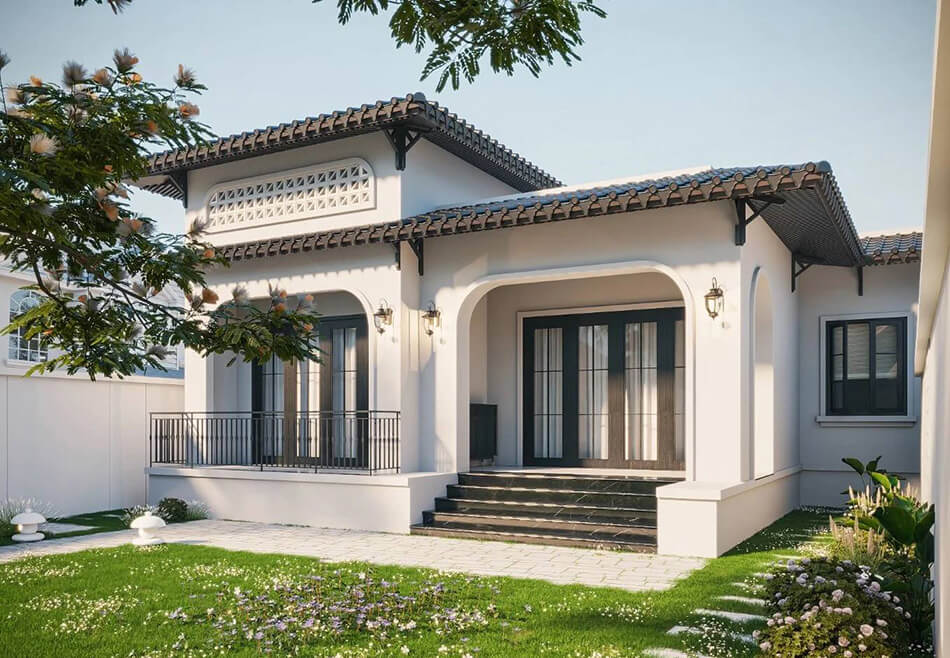 Nhà Indochine 1 tầng sang trọng