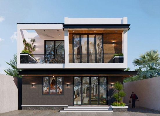 Các mẫu nhà 2 tầng chi phí thấp phổ biến
