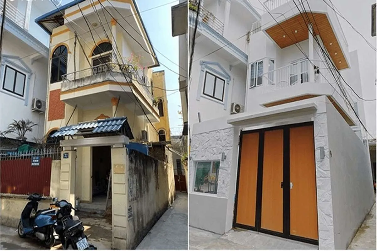 Cải tạo nhà cũ trước và sau khi sửa chữa tại Đà Nẵng