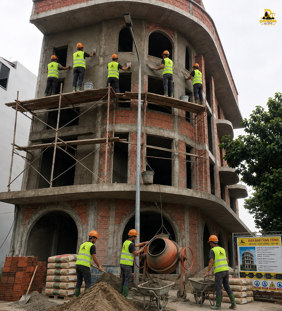 Các hạng mục thi công phần thô Đà Nẵng