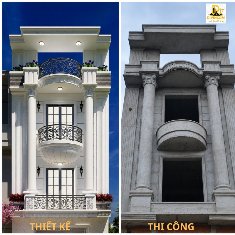Nhà phố nhiều tầng ảnh hưởng giá xây dựng phần thô Đà Nẵng