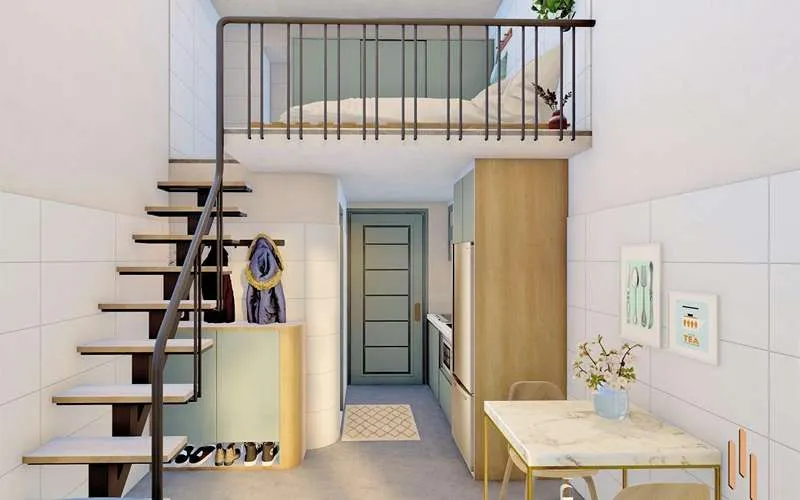 Chi phí xây phòng trọ 20m2 có gác