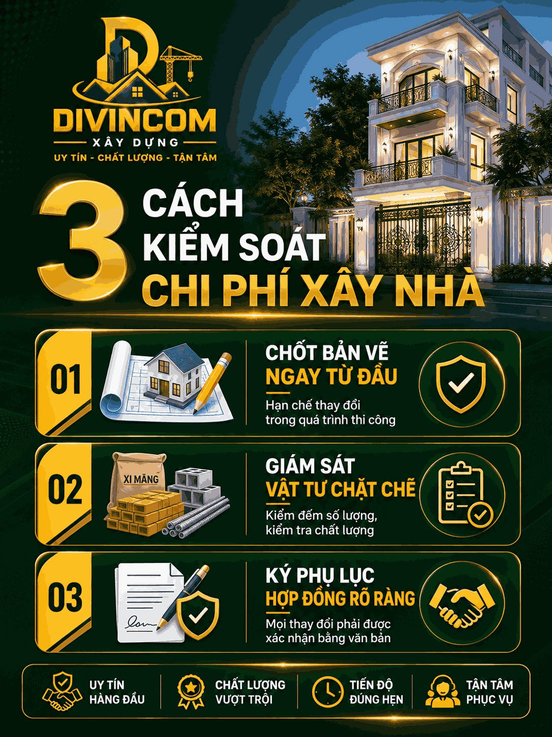 Kiểm sát xây nhà trọn gói Đà Nẵng hiệu quả tiết kiệm chi phí