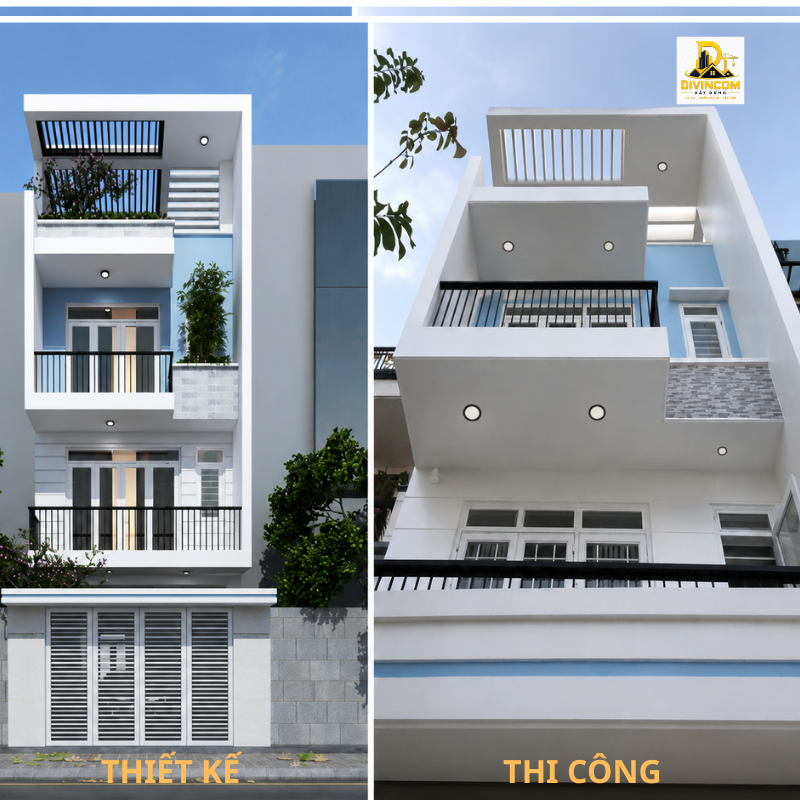Thi công phần thô nhà phố tại Đà Nẵng